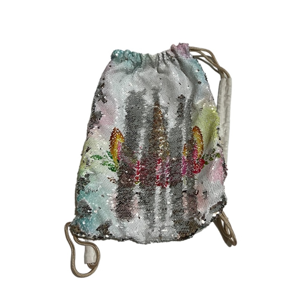 Unicorn Sequin Drawstring Backpack - image 4